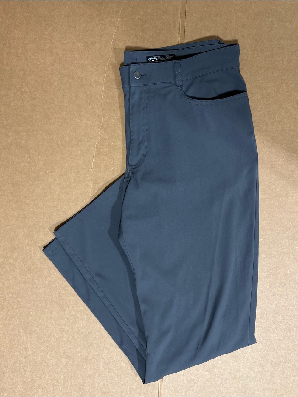 Callaway Golf Pants Mens 36x32 Grey Straight Flat Front Optimum Performance